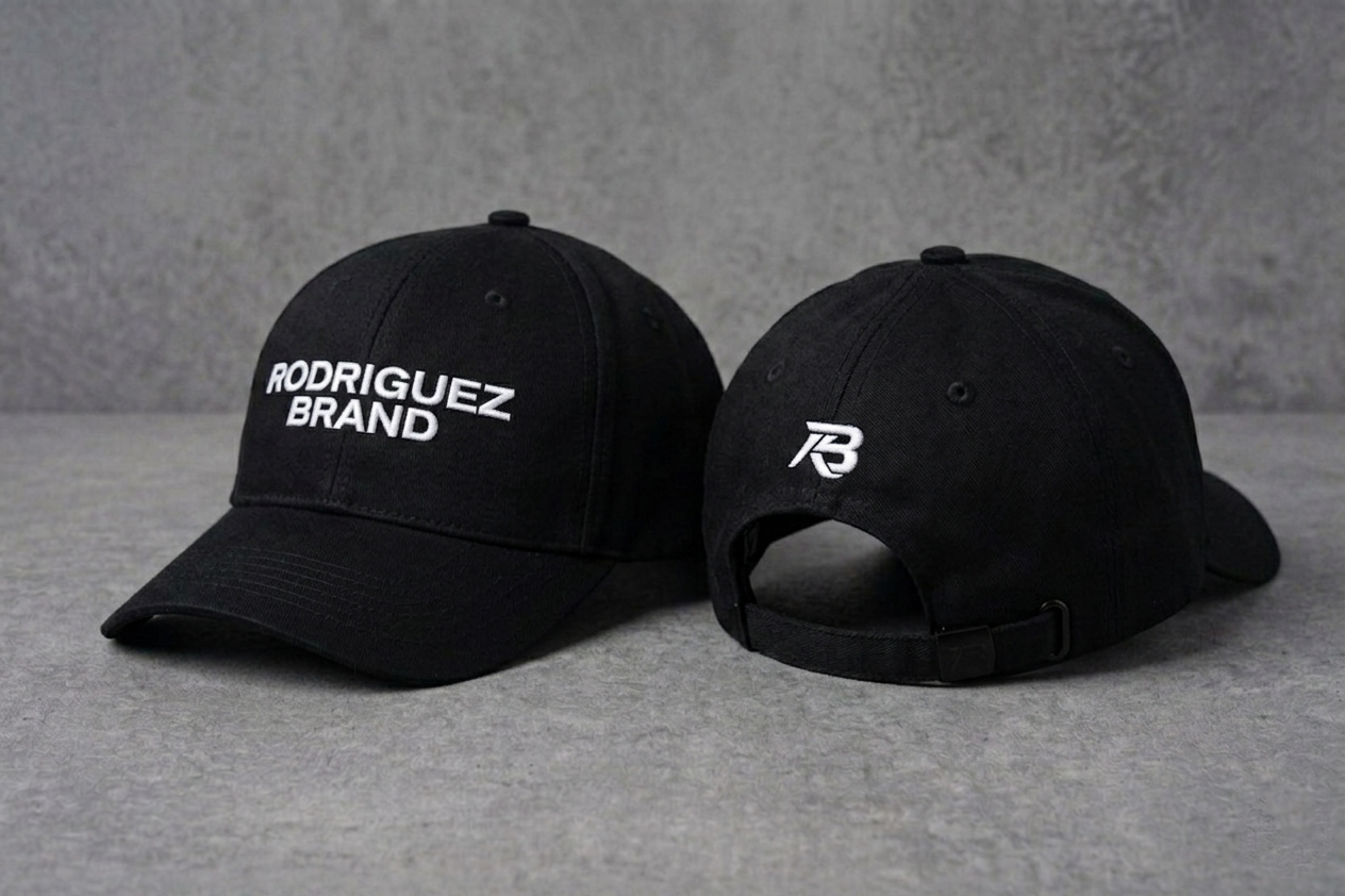 RODRIGUEZ BRAND Classic Cap — Black & White Edition