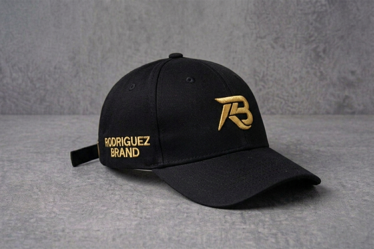 RODRIGUEZ BRAND Signature Cap — Black & Gold