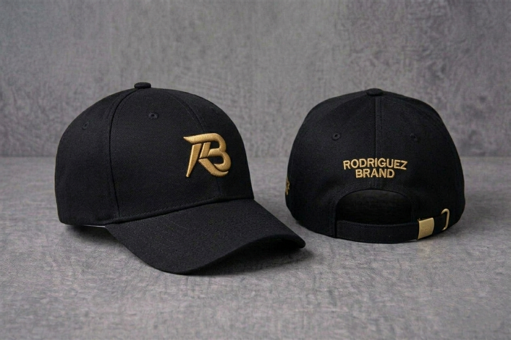RODRIGUEZ BRAND Premium Cap — Black & Gold Edition