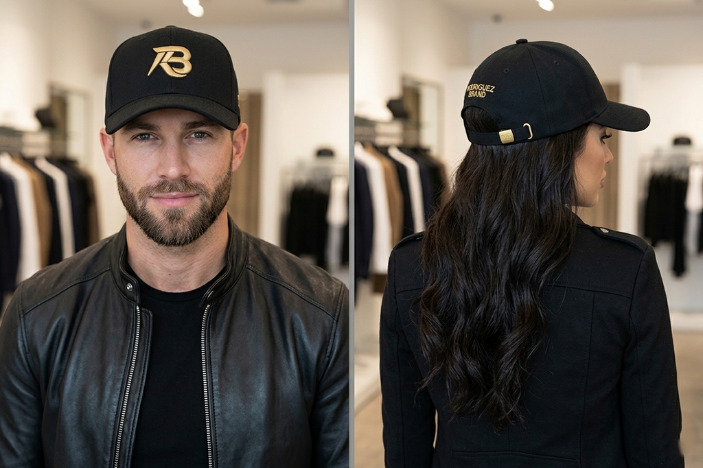 RODRIGUEZ BRAND Premium Cap — Black & Gold Edition