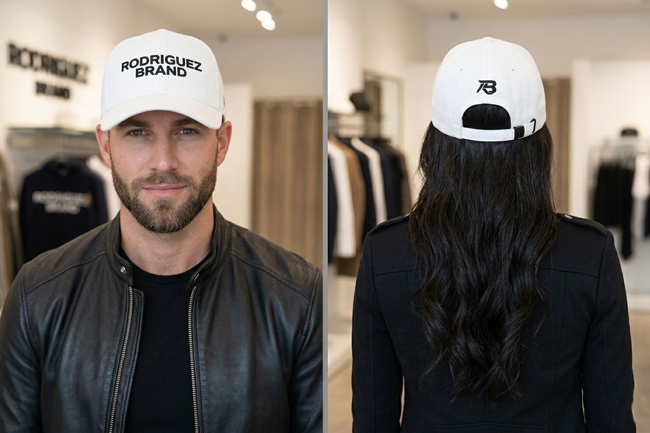 RODRIGUEZ BRAND Classic Cap — White & Black Edition