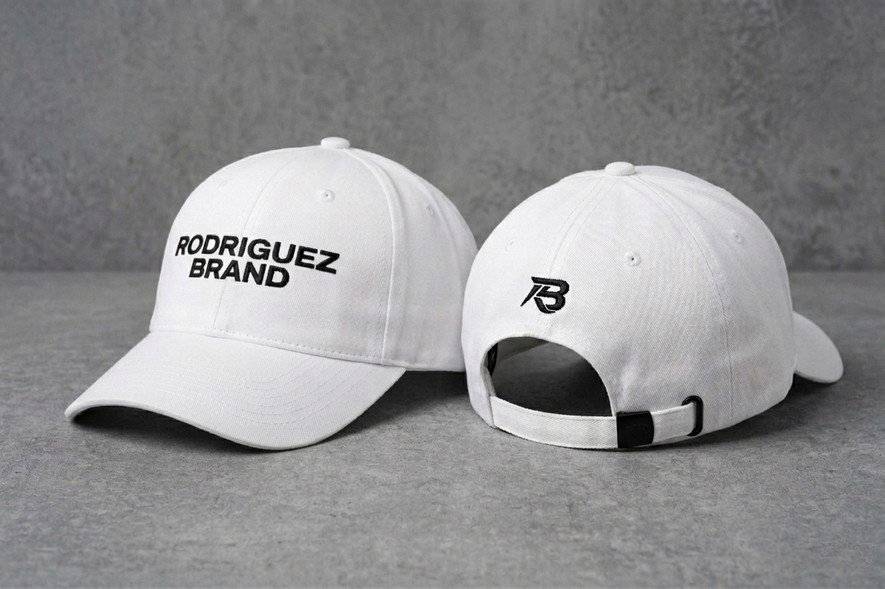 RODRIGUEZ BRAND Classic Cap — White & Black Edition