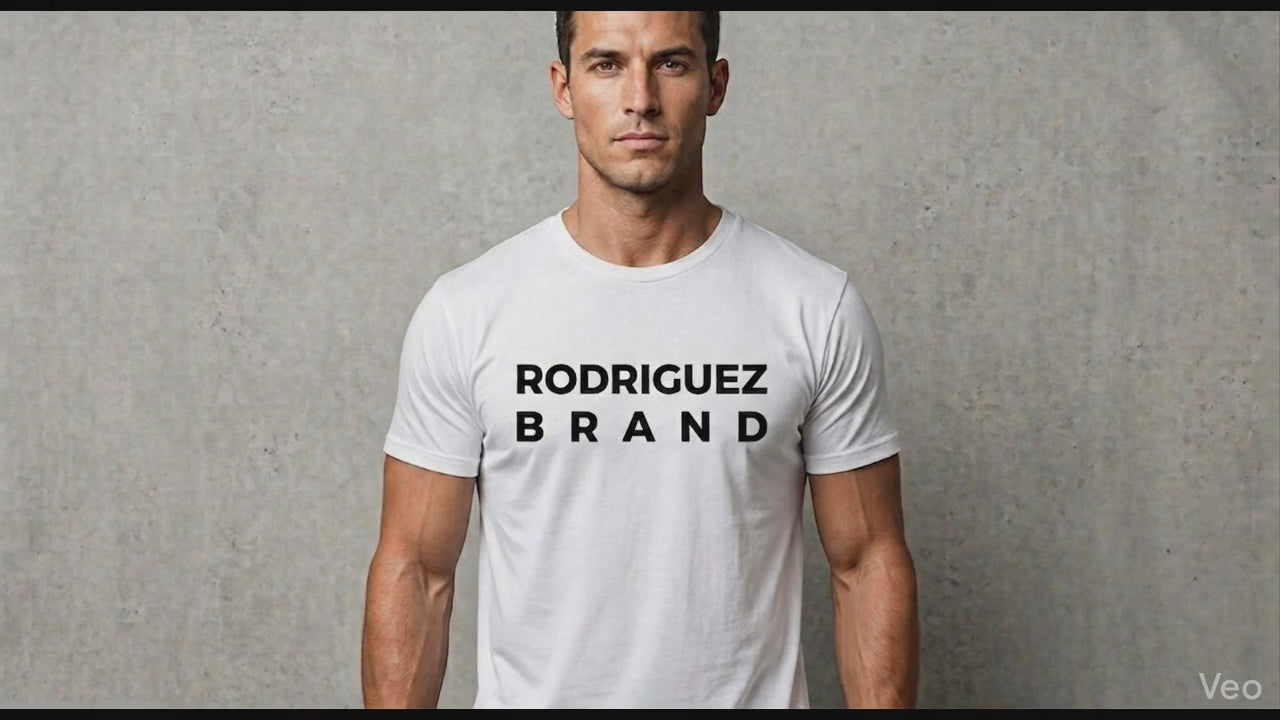 Rodriguez Brand Signature Tee – White BlackText
