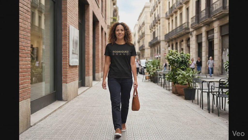 Rodriguez Brand Signature Tee – Black GoldText Edition