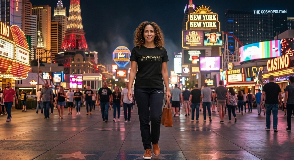 Rodriguez Brand Signature Tee – Black GoldText Edition